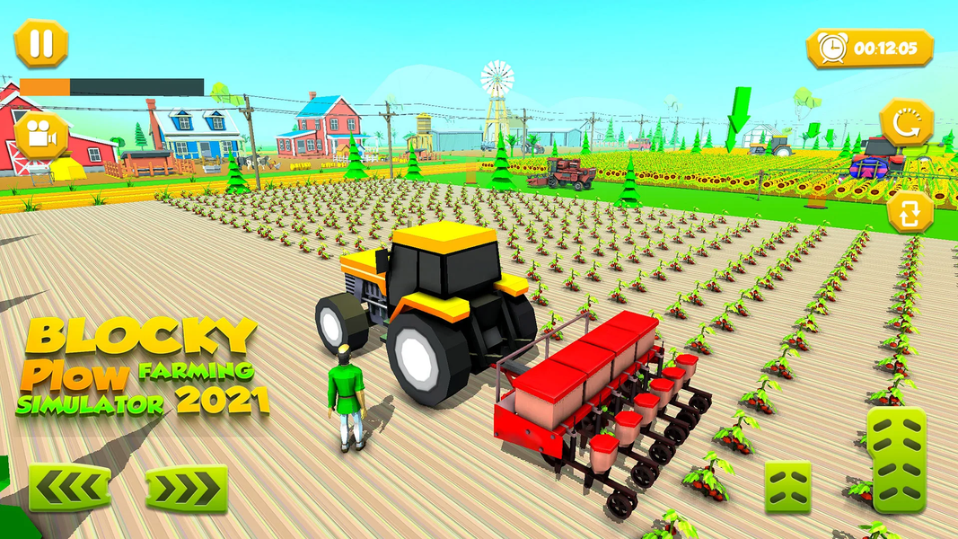 Real Farming Tractor Simulator - عکس بازی موبایلی اندروید