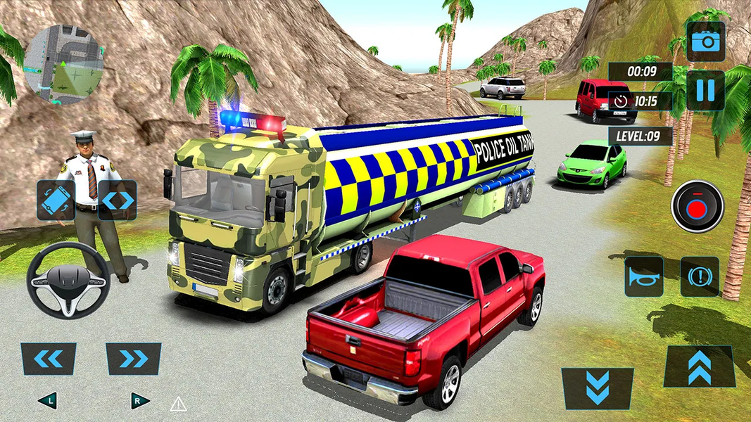 US Army Oil Tanker Simulator – - Gameplay image of android game
