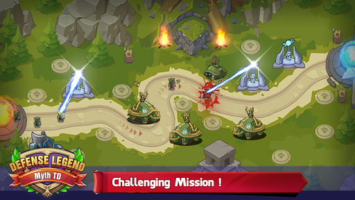 Defense Legend: myth TD - Gameplay image of android game