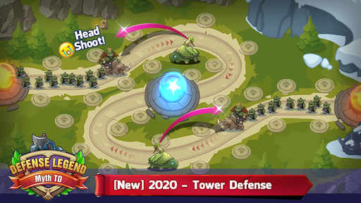 Defense Legend: myth TD - Gameplay image of android game