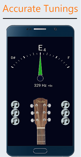 Guitar Tuner - Simple Tuners - عکس برنامه موبایلی اندروید