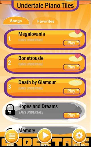 Megalovania Piano Tiles - Undertale 💀 - Gameplay image of android game