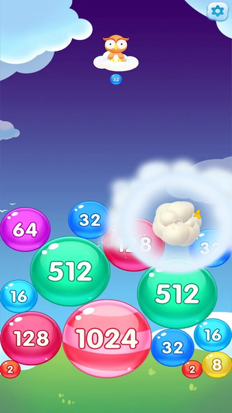 Lucky 2048 - Gameplay image of android game