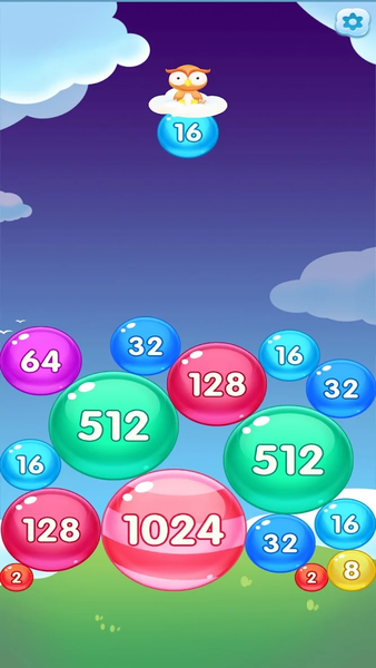 Lucky 2048 - Gameplay image of android game