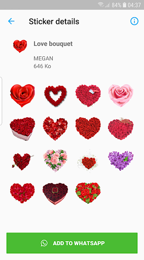 Roses Stickers for WhatsApp - Image screenshot of android app