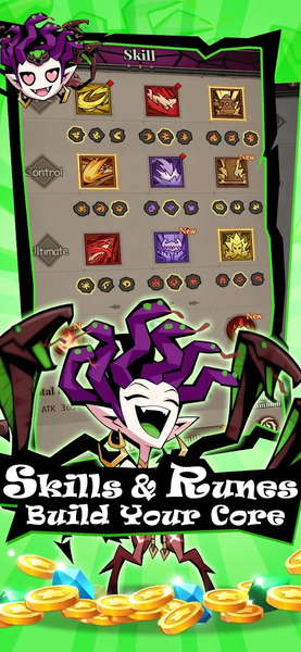 Lootfiend: Idle Dungeons - Gameplay image of android game