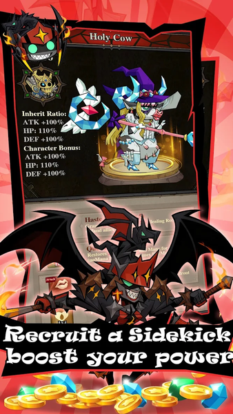 Lootfiend: Idle Dungeons - Gameplay image of android game