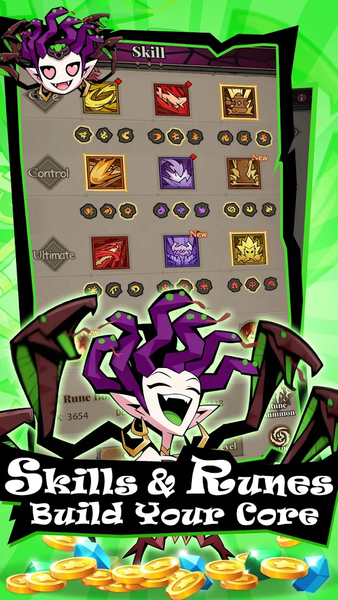 Lootfiend: Idle Dungeons - Gameplay image of android game