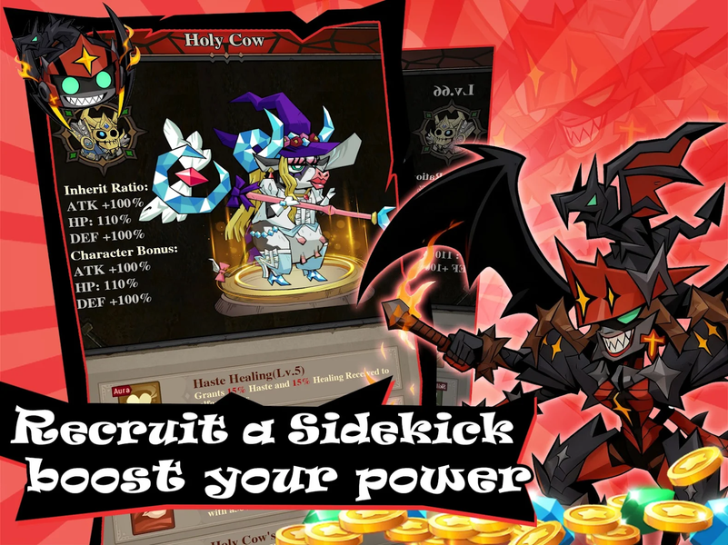 Lootfiend: Idle Dungeons - Gameplay image of android game