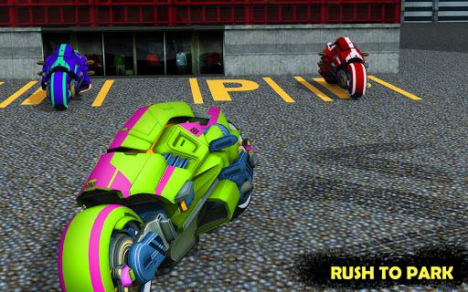Futuristic Sci Fi Bike Parking - Bike Parking Game - عکس بازی موبایلی اندروید