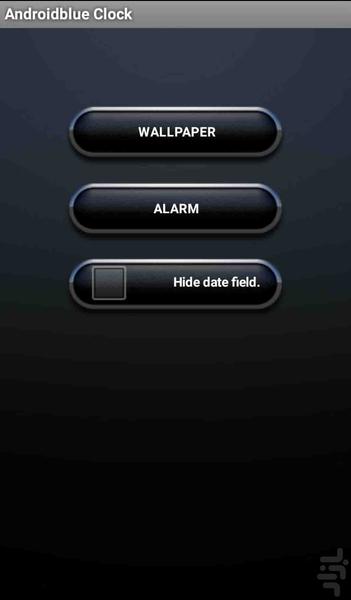 Androidblue Clock - Image screenshot of android app