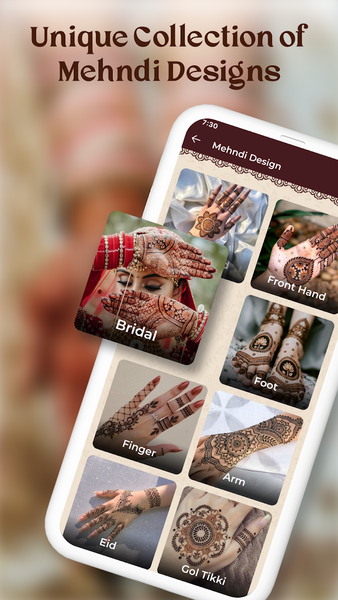 Mehndi Design 2023 - Henna App - عکس برنامه موبایلی اندروید