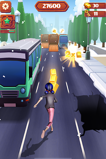 lady Subway Adventure Bug - Image screenshot of android app