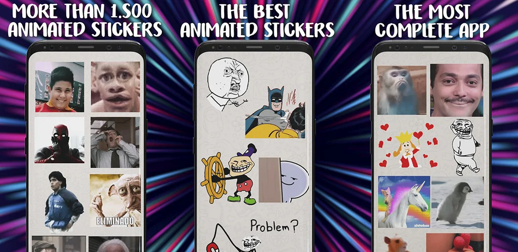 Animated stickers for Whatsapp - Image screenshot of android app