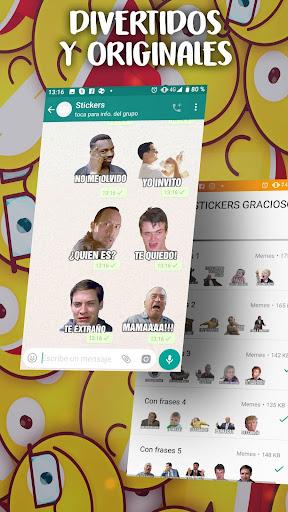 Stickers graciosos para WhatsA - Image screenshot of android app