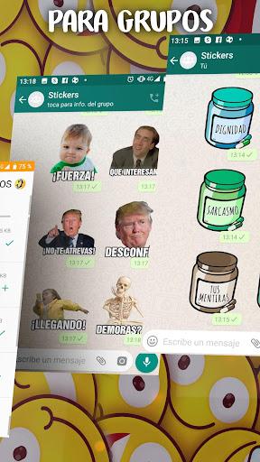 Stickers graciosos para WhatsA - Image screenshot of android app