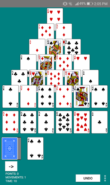 Pyramid Solitaire - عکس بازی موبایلی اندروید