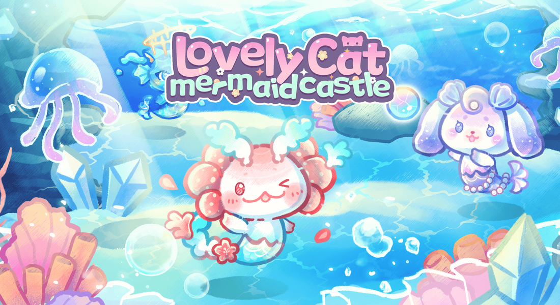 Lovely Cat Mermaid Castle - Gameplay image of android game