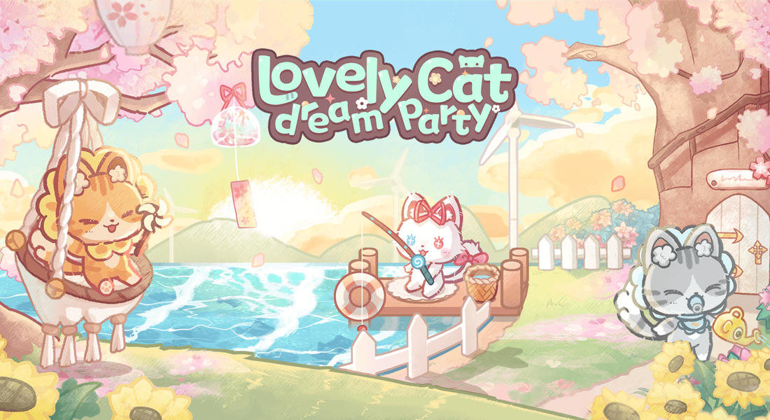 Lovely cat dream party - Gameplay image of android game
