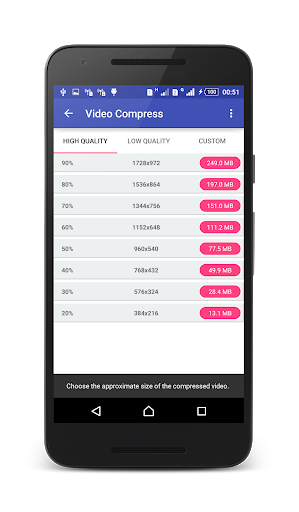 Video Compress - Image screenshot of android app