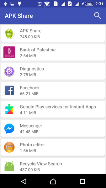 APK  Share - Image screenshot of android app