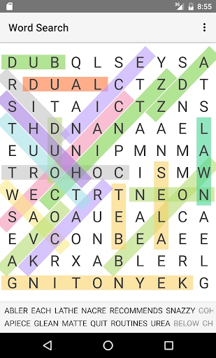 Word Search - Gameplay image of android game