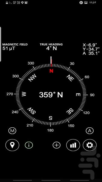 قطب نما / قبله نما - عکس برنامه موبایلی اندروید