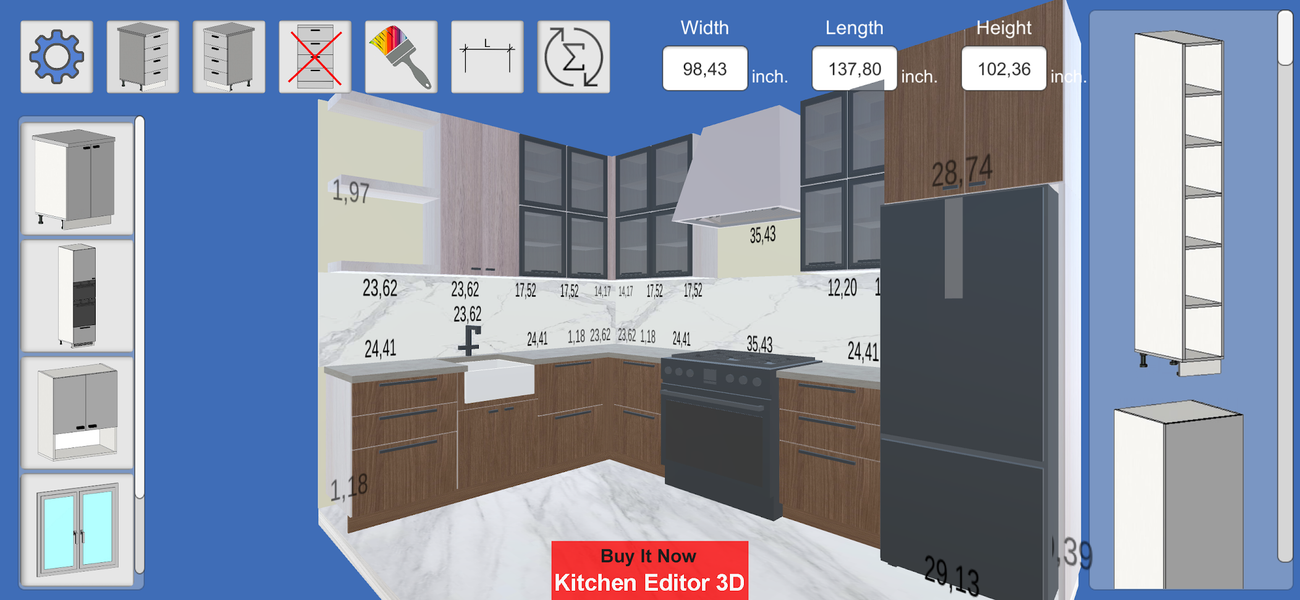 Kitchen Editor Line - عکس برنامه موبایلی اندروید
