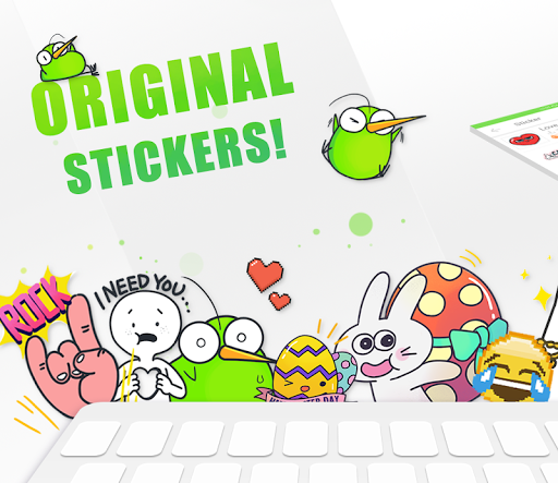 Kiwi Keyboard–Emoji, Original Stickers and Themes - عکس برنامه موبایلی اندروید