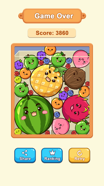 Fruit Merge™: Match Game - Gameplay image of android game