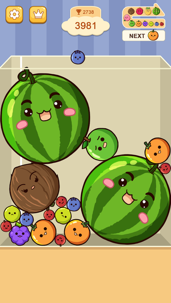 Fruit Merge™: Match Game - Gameplay image of android game