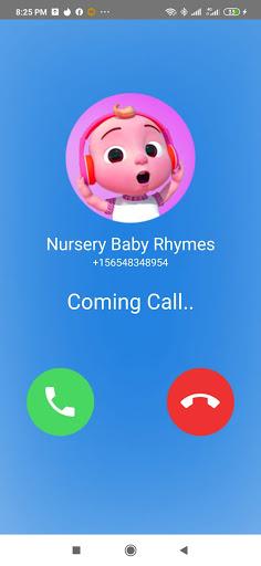 fake video call Nursery Baby Rhymes kid Songs - عکس برنامه موبایلی اندروید