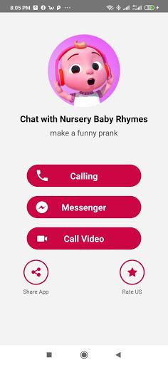 fake video call Nursery Baby Rhymes kid Songs - Image screenshot of android app