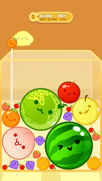 Watermelon Merge：Strategy Game - Gameplay image of android game