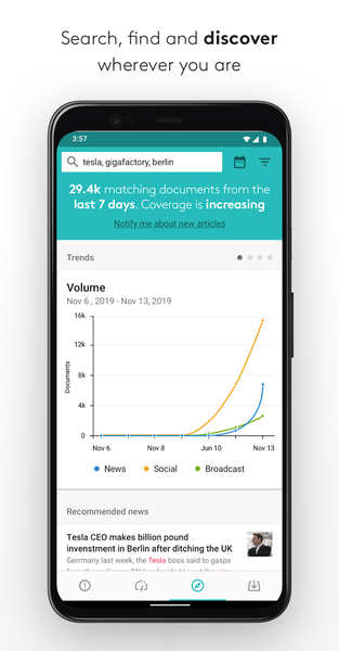 Meltwater Mobile - Image screenshot of android app