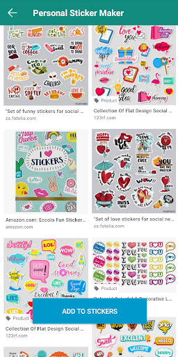 Personal stickers StickerMaker - Image screenshot of android app