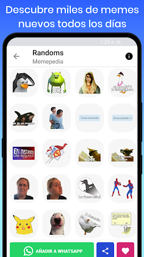 Memepedia - Stickers de memes para WhatsApp - Image screenshot of android app