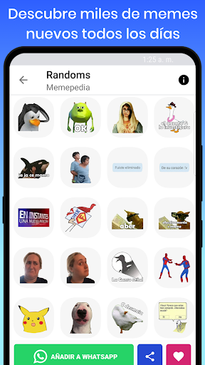 Memepedia - Stickers de memes para WhatsApp - عکس برنامه موبایلی اندروید