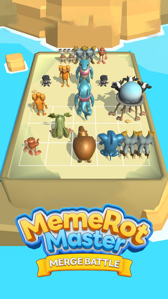 MemeRot Master: Merge Battle - عکس بازی موبایلی اندروید