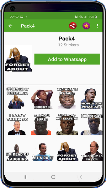 Funny Memes Stickers Animated - Image screenshot of android app