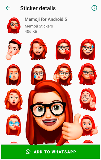 Stickers Memoji for Android WhatsApp WAStickerApps - Image screenshot of android app