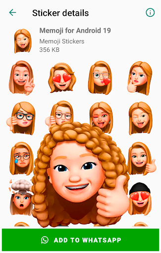 Stickers Memoji for Android WhatsApp WAStickerApps - Image screenshot of android app