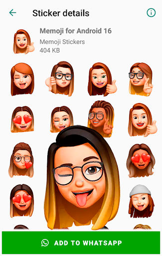 Stickers Memoji for Android WhatsApp WAStickerApps - Image screenshot of android app