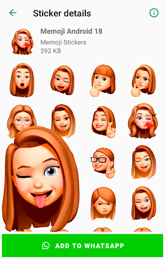 Memoji Stickers for Android WhatsApp WAStickerApps - Image screenshot of android app