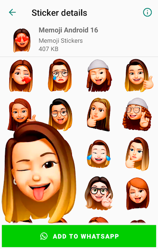 Memoji Stickers for Android WhatsApp WAStickerApps - Image screenshot of android app