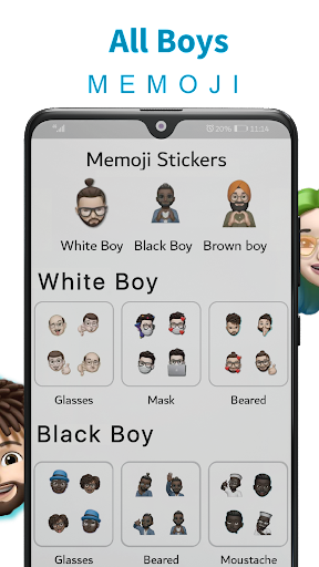 Memoji stickers for WhatsApp - Image screenshot of android app