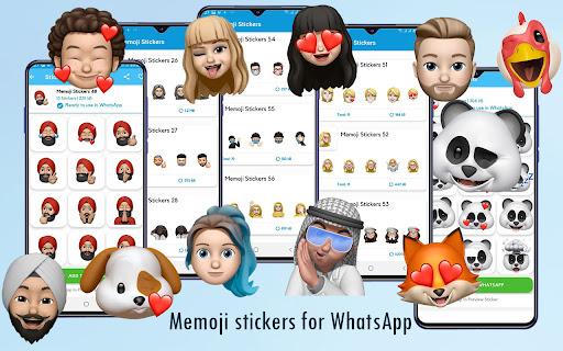 Memoji Stickers For WhatsApp - عکس برنامه موبایلی اندروید