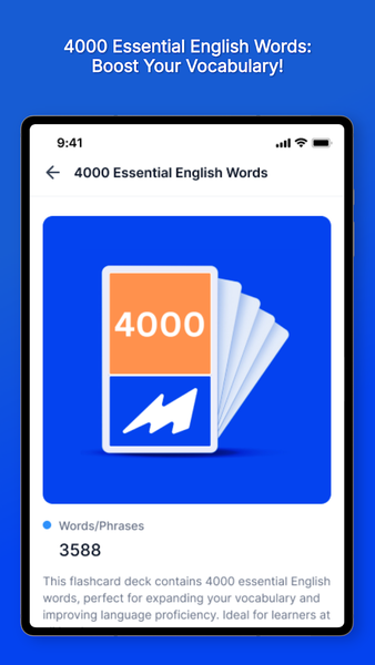 4000 Essential Words Flashcard - Image screenshot of android app