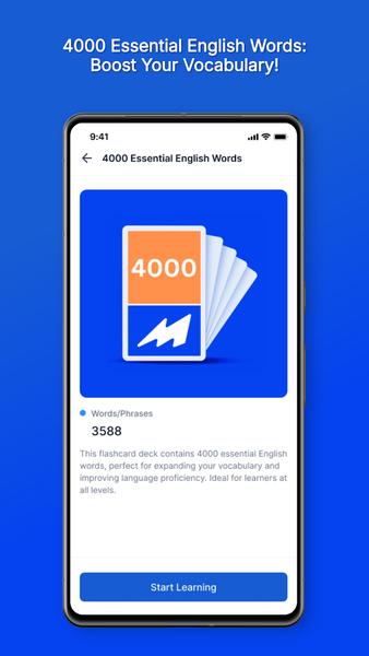 4000 Essential Word Flashcards - Image screenshot of android app