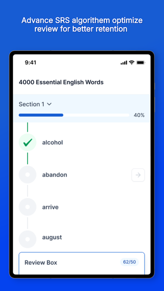 4000 Essential Words Flashcard - Image screenshot of android app